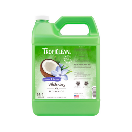 TropiClean Awapuhi & Coconut Whitening Shampoo for Pets, 1 gal